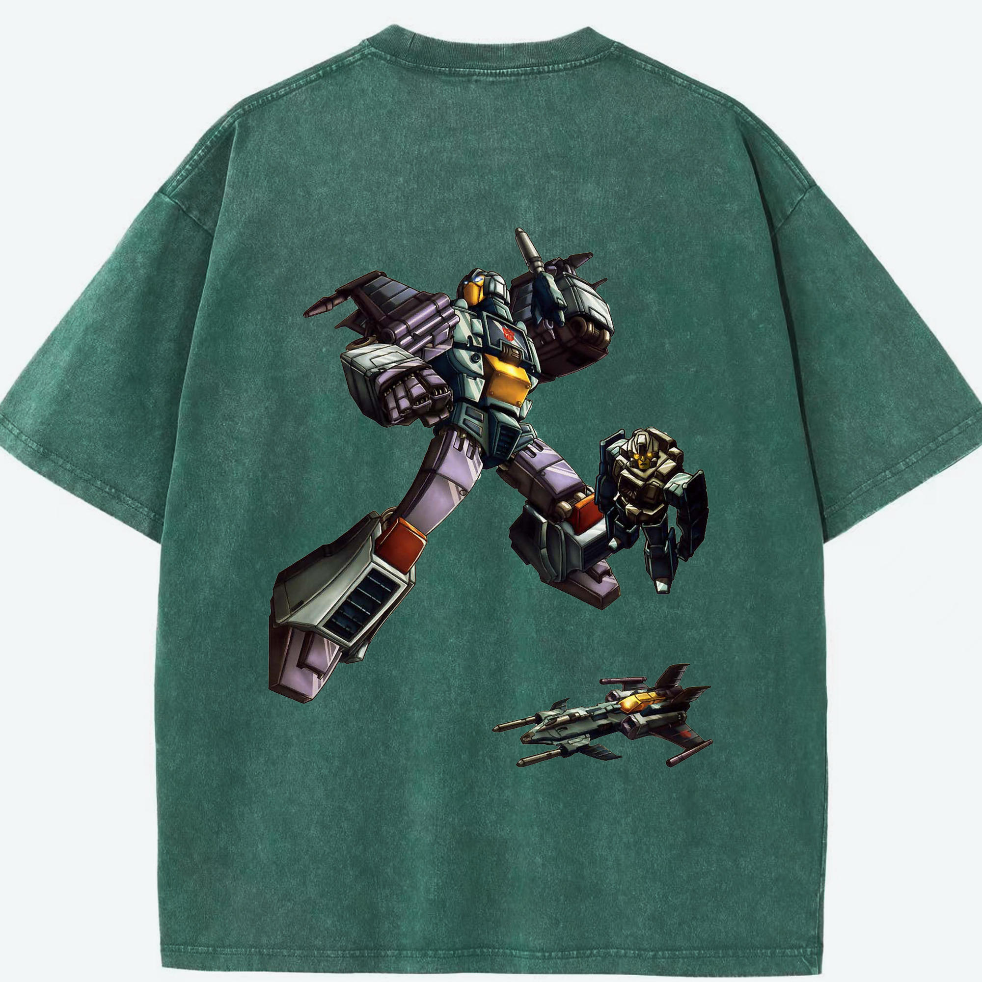 （画像用）  綿100% ヴィンテージ風 半袖Tシャツ（背面プリント）